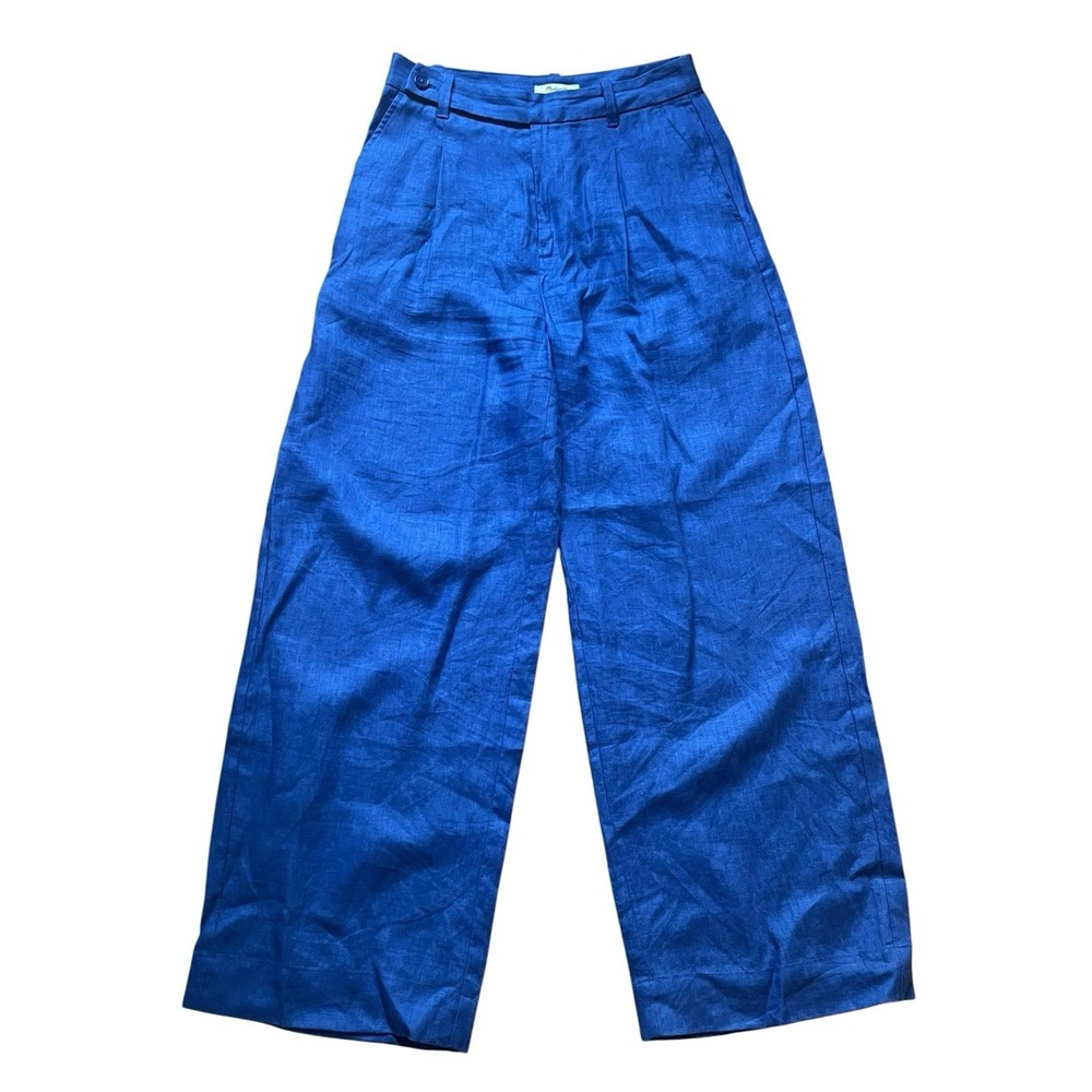Madewell Wide-Leg Pants in Royal Blue